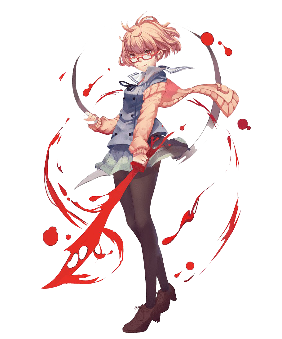 FREE DOWNLOAD Beyond The Boundary Mirai Kuriyama Transparent Background