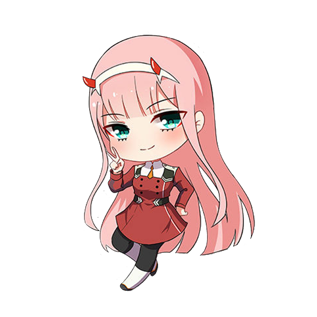 Girl Pic Anime Zero Two PNG Image