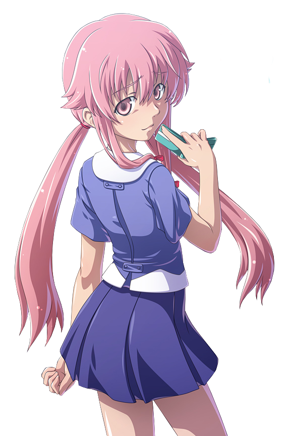 Gasai Anime Female Yuno HD Image Free PNG Image