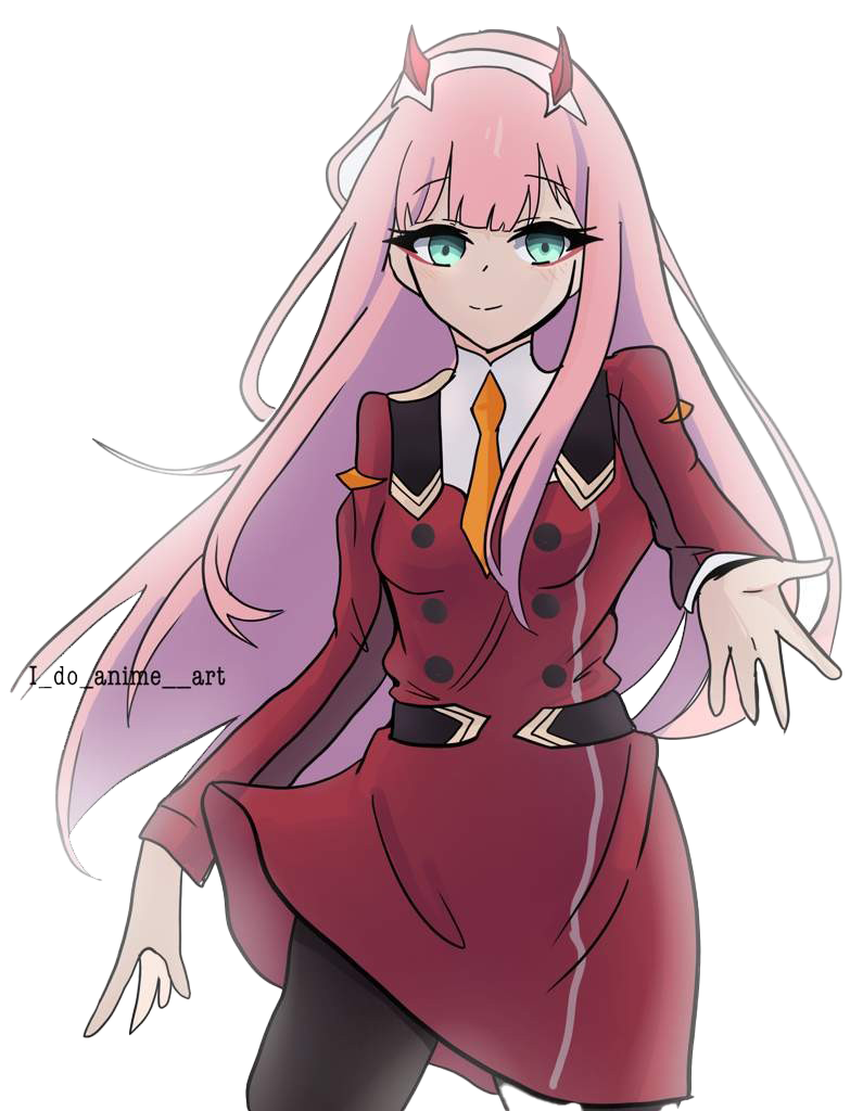 Fanart Zero Two Free Download PNG HQ PNG Image