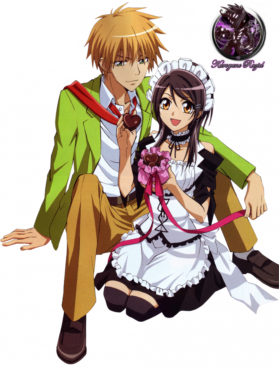 High School Couple Anime Free Clipart HD PNG Image