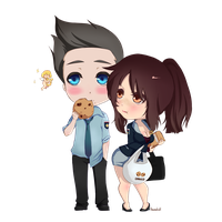 Chibi Couple Anime Free Transparent Image HQ PNG