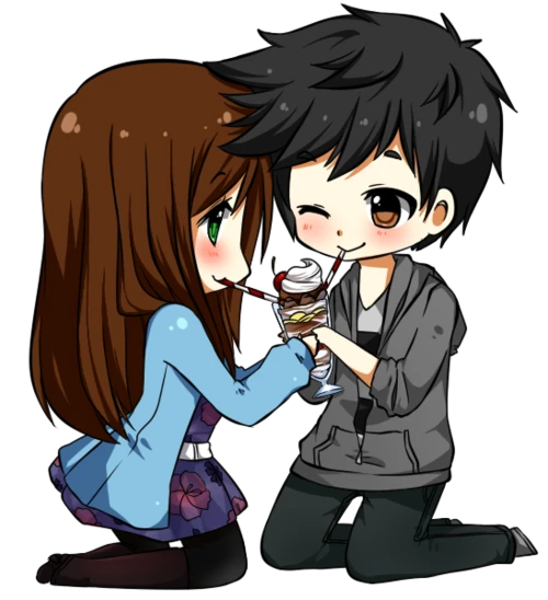 Download Cute Couple Anime Free Photo HQ PNG Image | FreePNGImg