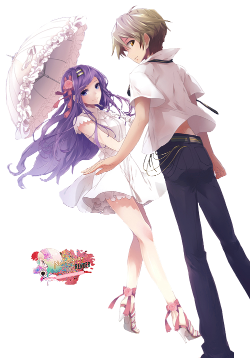 Cute Couple Anime Free HD Image PNG Image