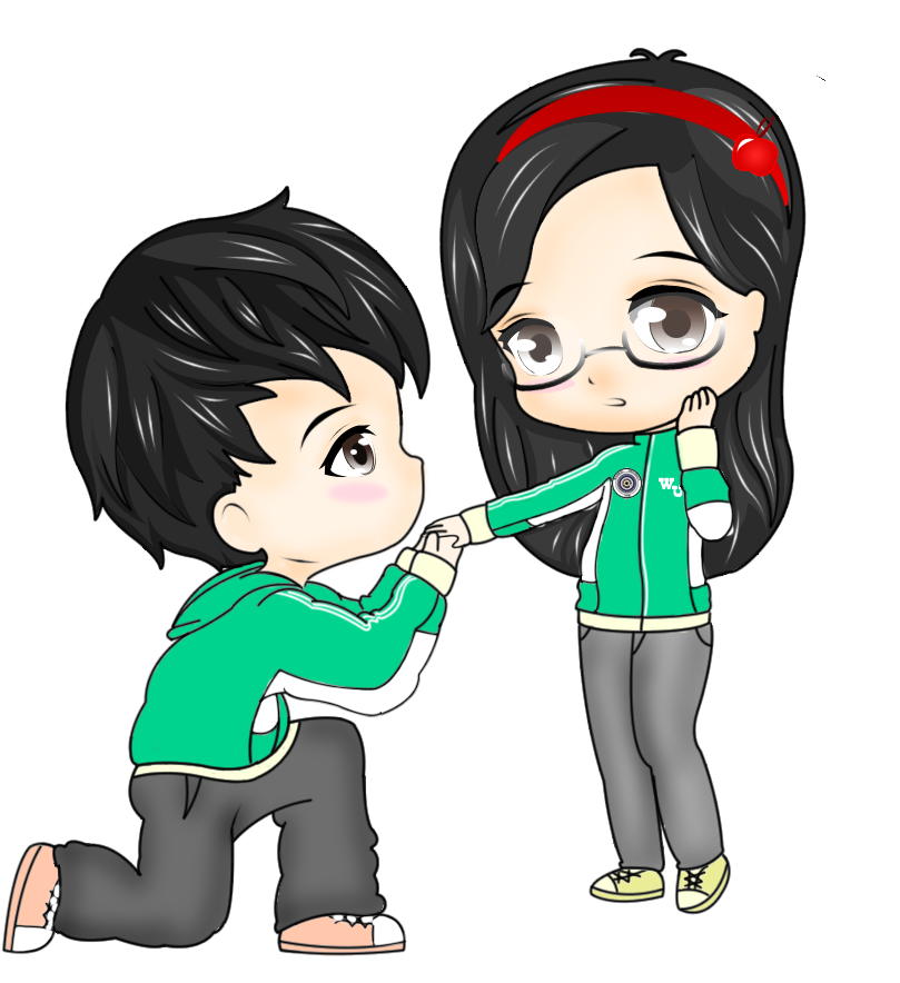 Chibi Picture Couple Anime HQ Image Free PNG Image
