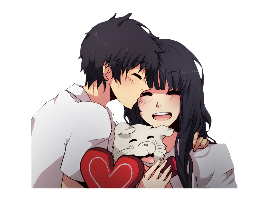 Couple Love Anime Free Photo PNG Image