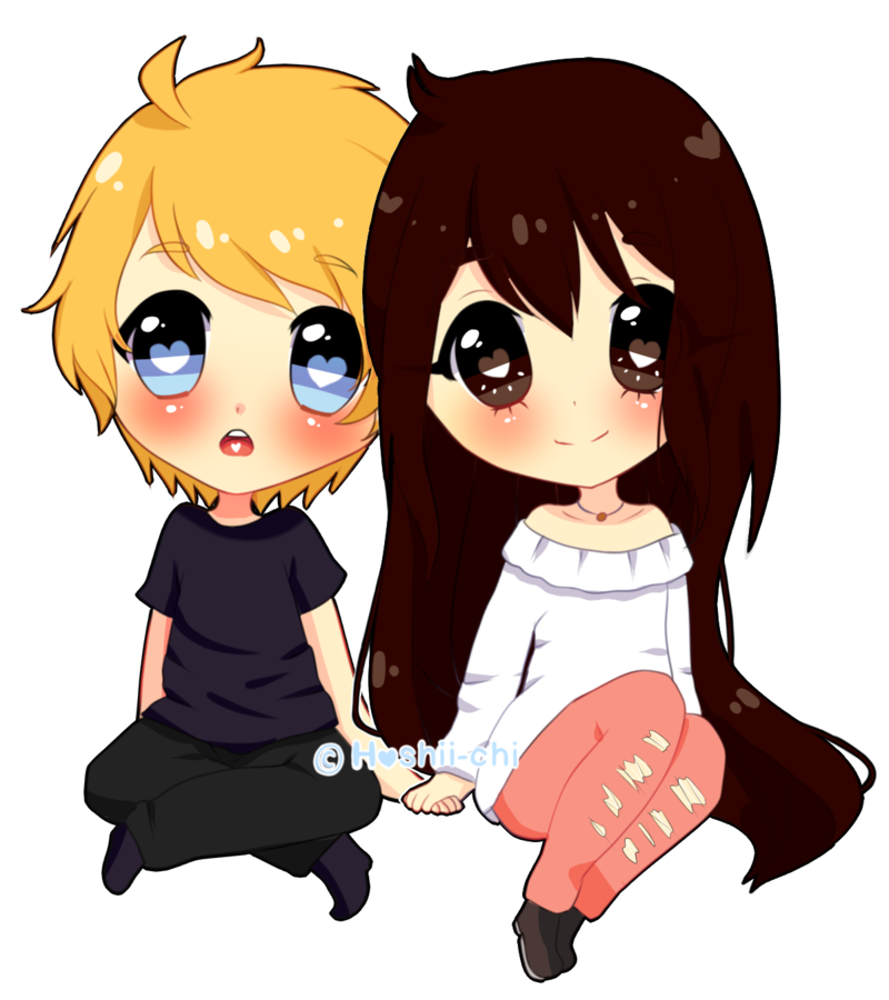 Couple Love Anime Free Clipart HQ PNG Image