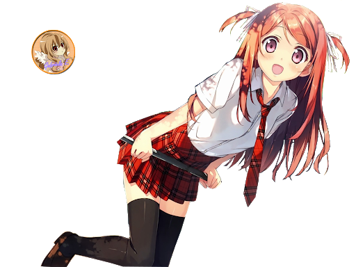 School Anime Girl Download Free Image PNG Image