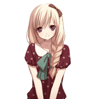 Anime girl PNG transparent image download, size: 447x597px