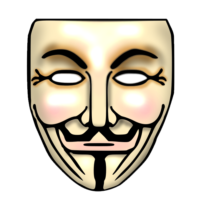 anonymous mask transparent background