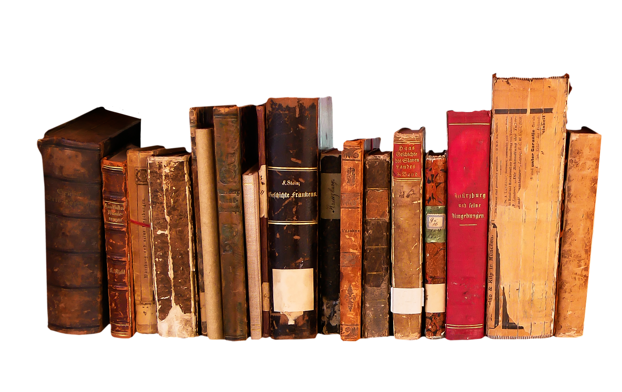 Antique Book Stack Free Transparent Image HD PNG Image