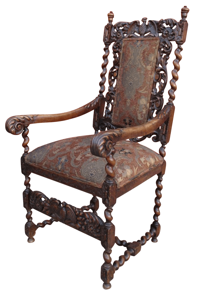 Wooden Antique Chair Free Clipart HD PNG Image