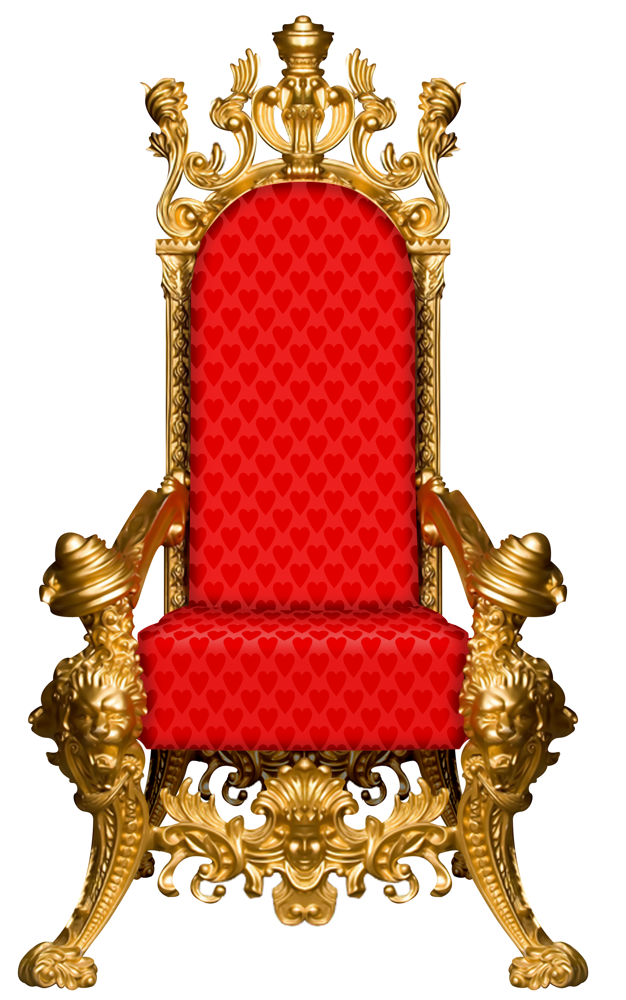 Throne Picture Chair Frame Red Download Free Image PNG Image