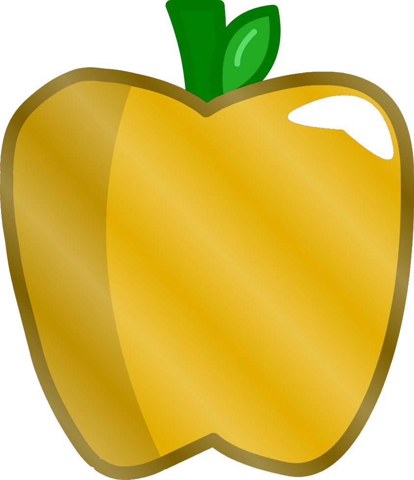 Golden Vector Apple Download HQ PNG Image