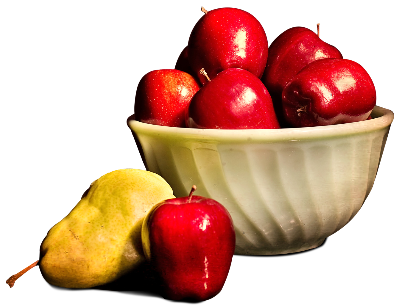 Basket Apple Free Clipart HD PNG Image