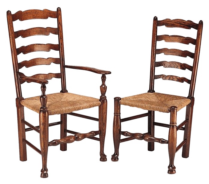 Ladder-Back Chair Free HQ Image PNG Image