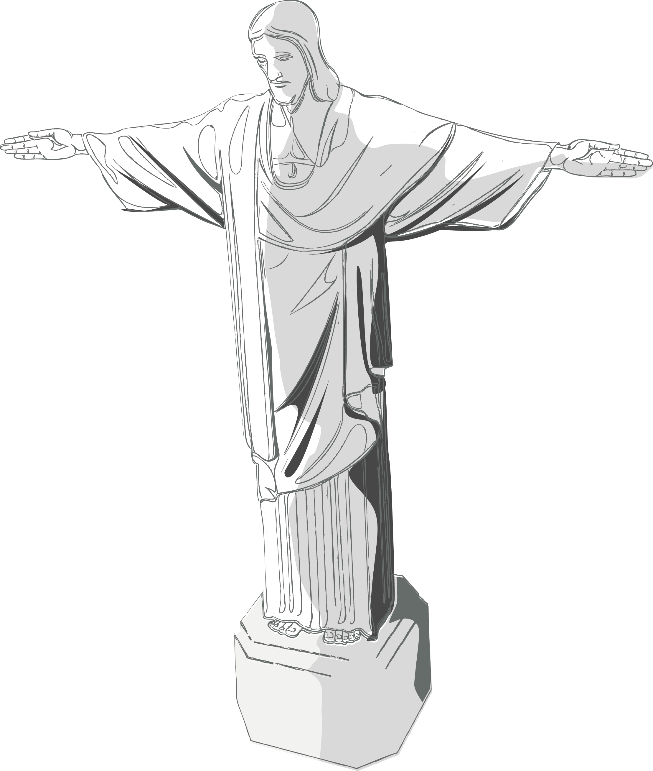 Christ Jesus Redeemer As Vector The PNG Image
