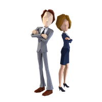 Standing Behavior Business Businessperson Human Animation PNG Image