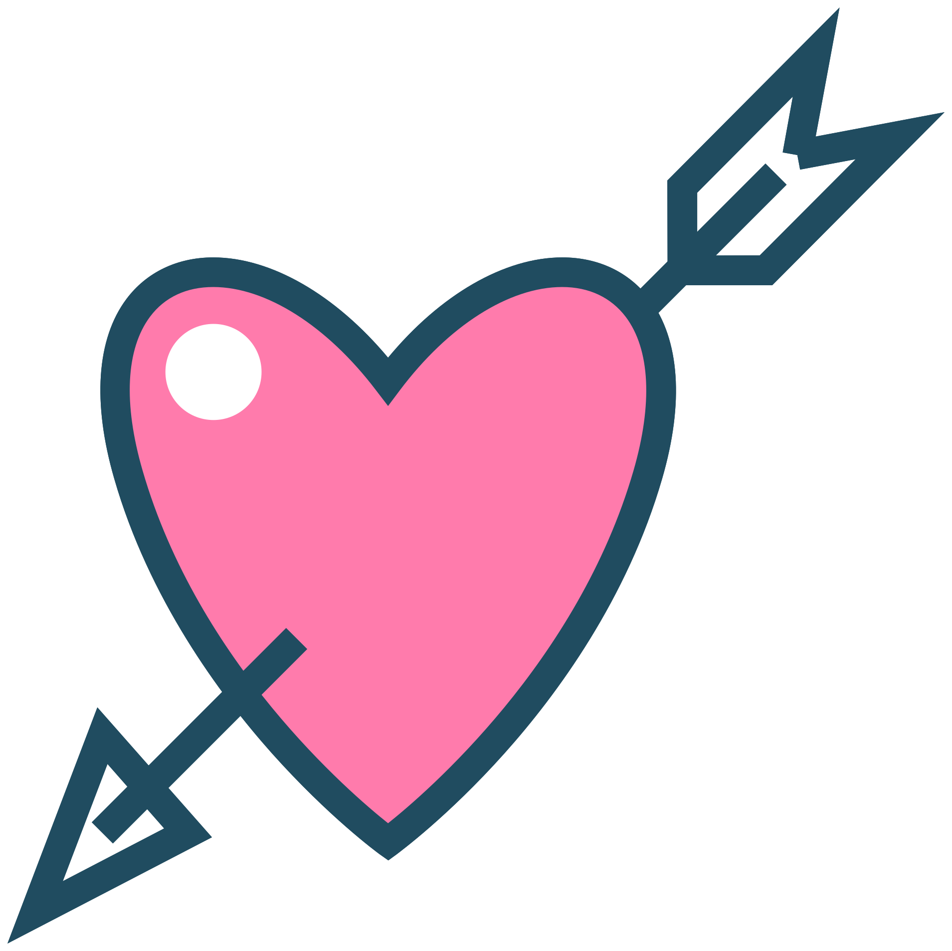 Heart Love Arrow Photos Free Clipart HQ PNG Image