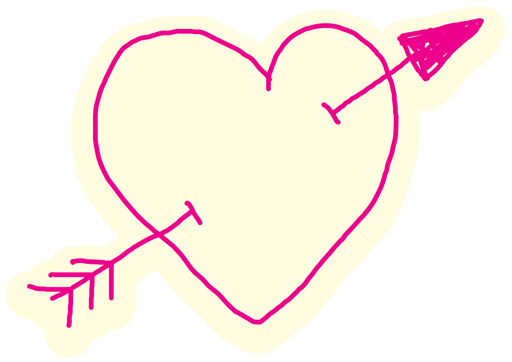 Heart Arrow Valentine HD Image Free PNG Image