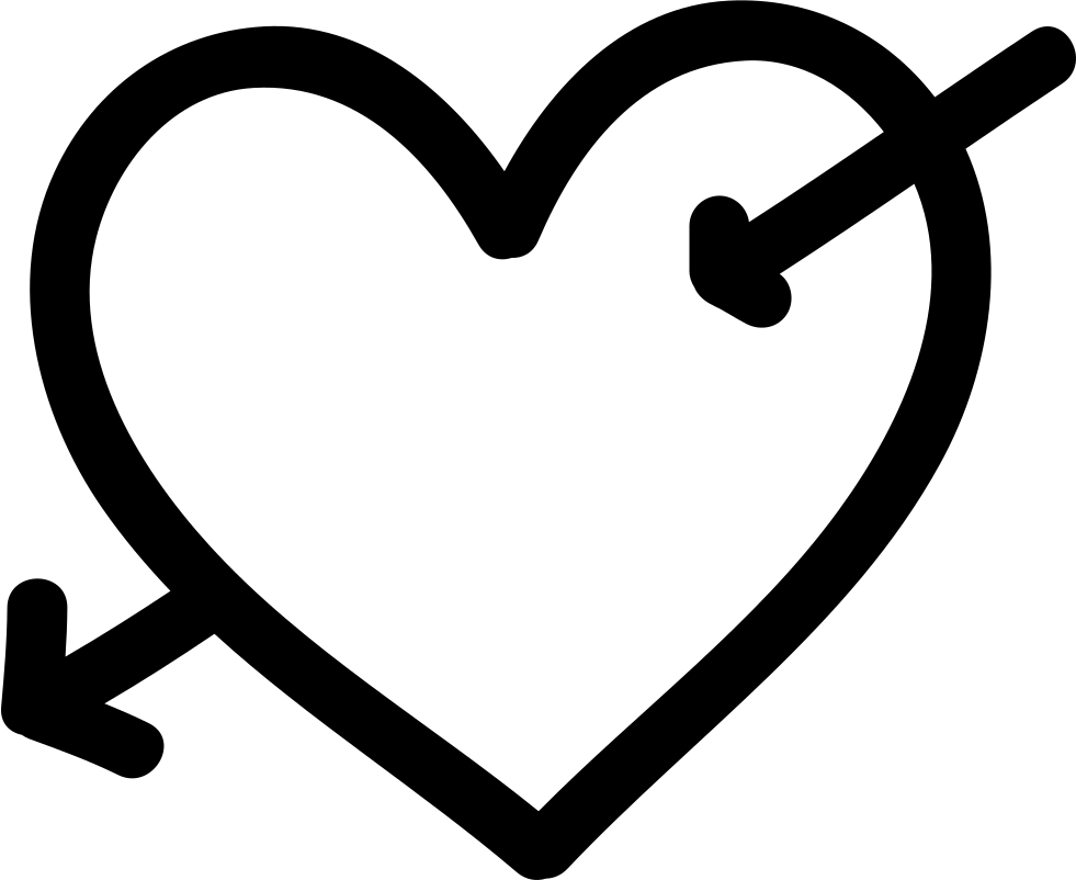 Heart Vector Arrow Free Clipart HQ PNG Image