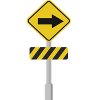Right Traffic Road Sign Free Frame Transparent PNG Image