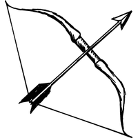 Arrow bow PNG