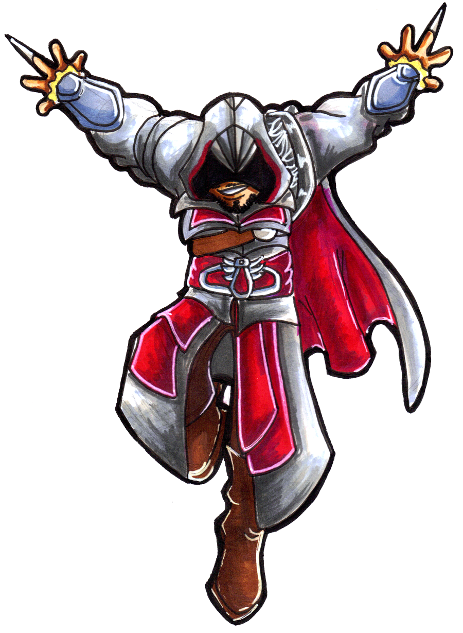 Ezio Auditore Transparent Background PNG Image