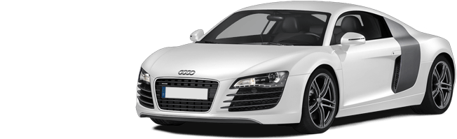 White Audi R8 Png Image PNG Image