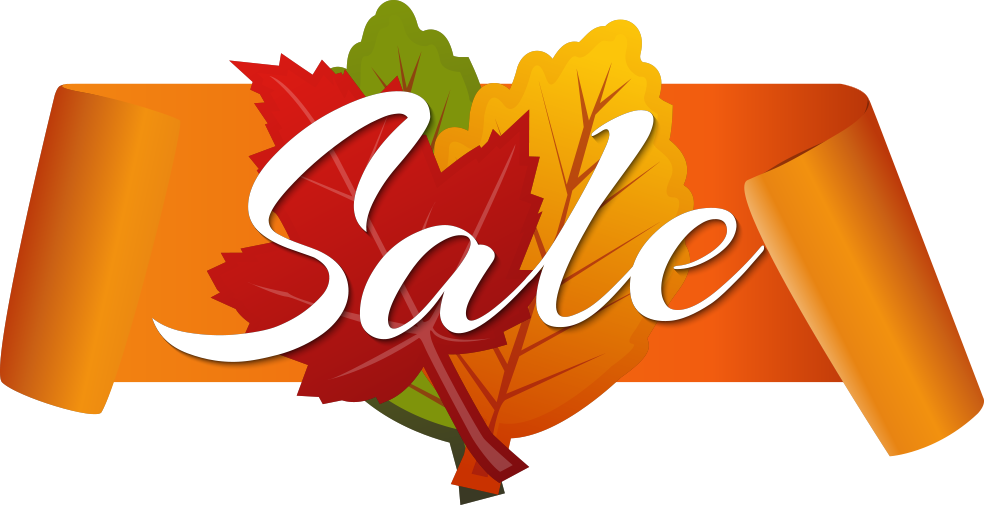 Autumn Discount Vector Sale Free Clipart HD PNG Image