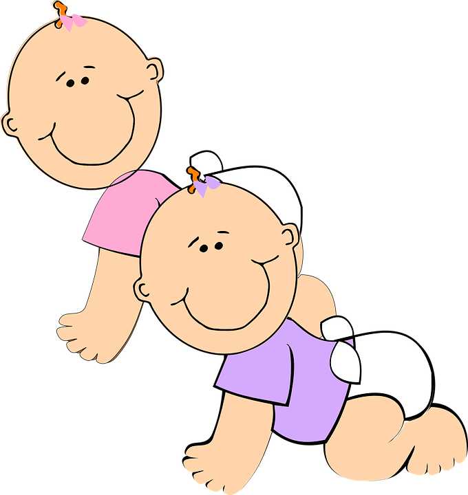 Twin Babies PNG Free Photo PNG Image