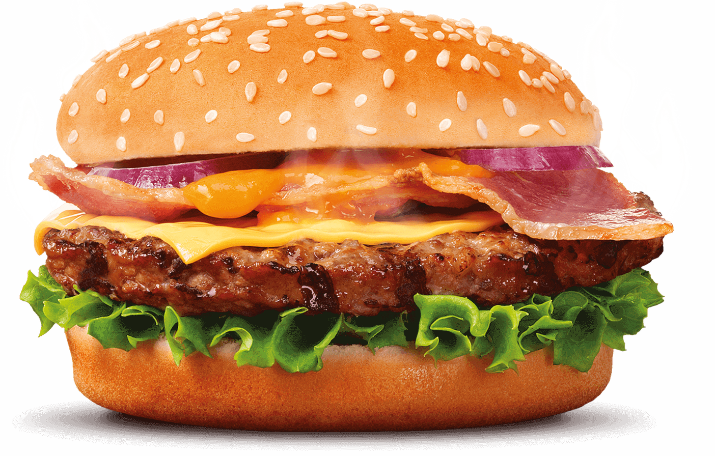 King Hamburger Cheeseburger Sushi Bacon Burger Pizza PNG Image