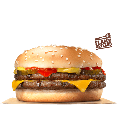 King Whopper Hamburger Cheeseburger Bacon Burger Big PNG Image