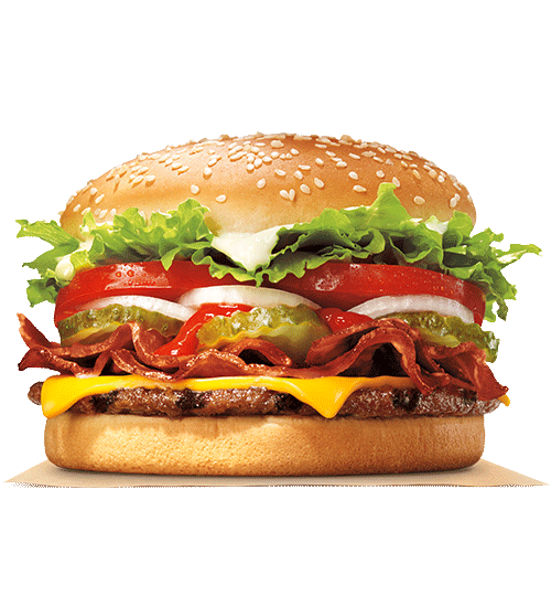 King Whopper Hamburger Bacon Cheeseburger Specialty Burger PNG Image