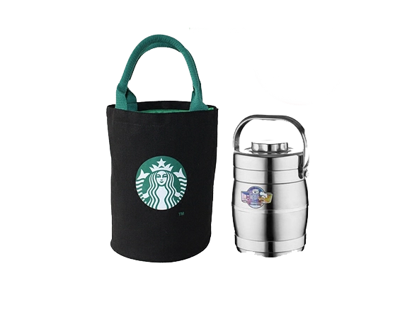 Canvas Shopping Bento Bag Starbucks Japan Reusable PNG Image