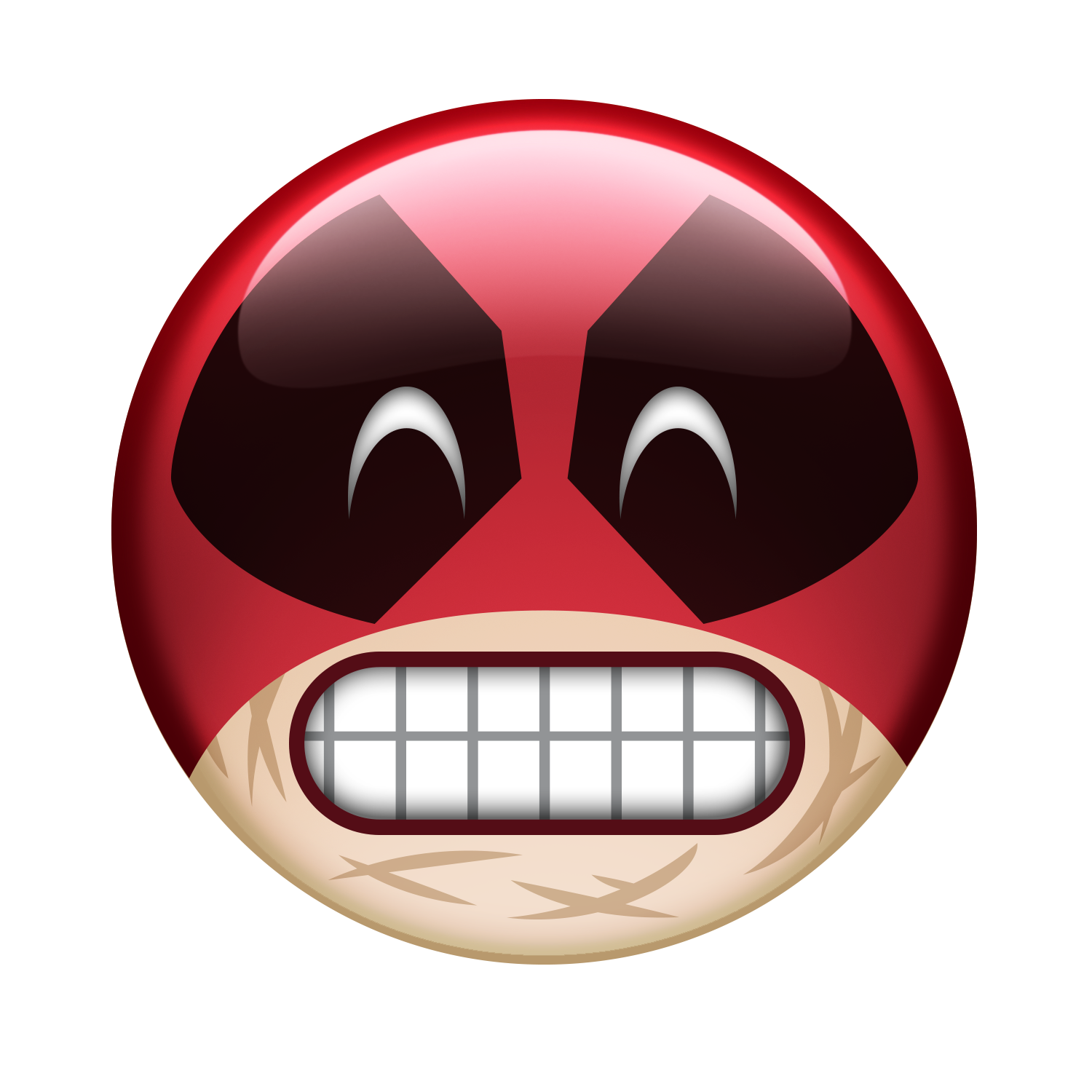 Smile Deadpool Mouth Film Emoji HD Image Free PNG PNG Image