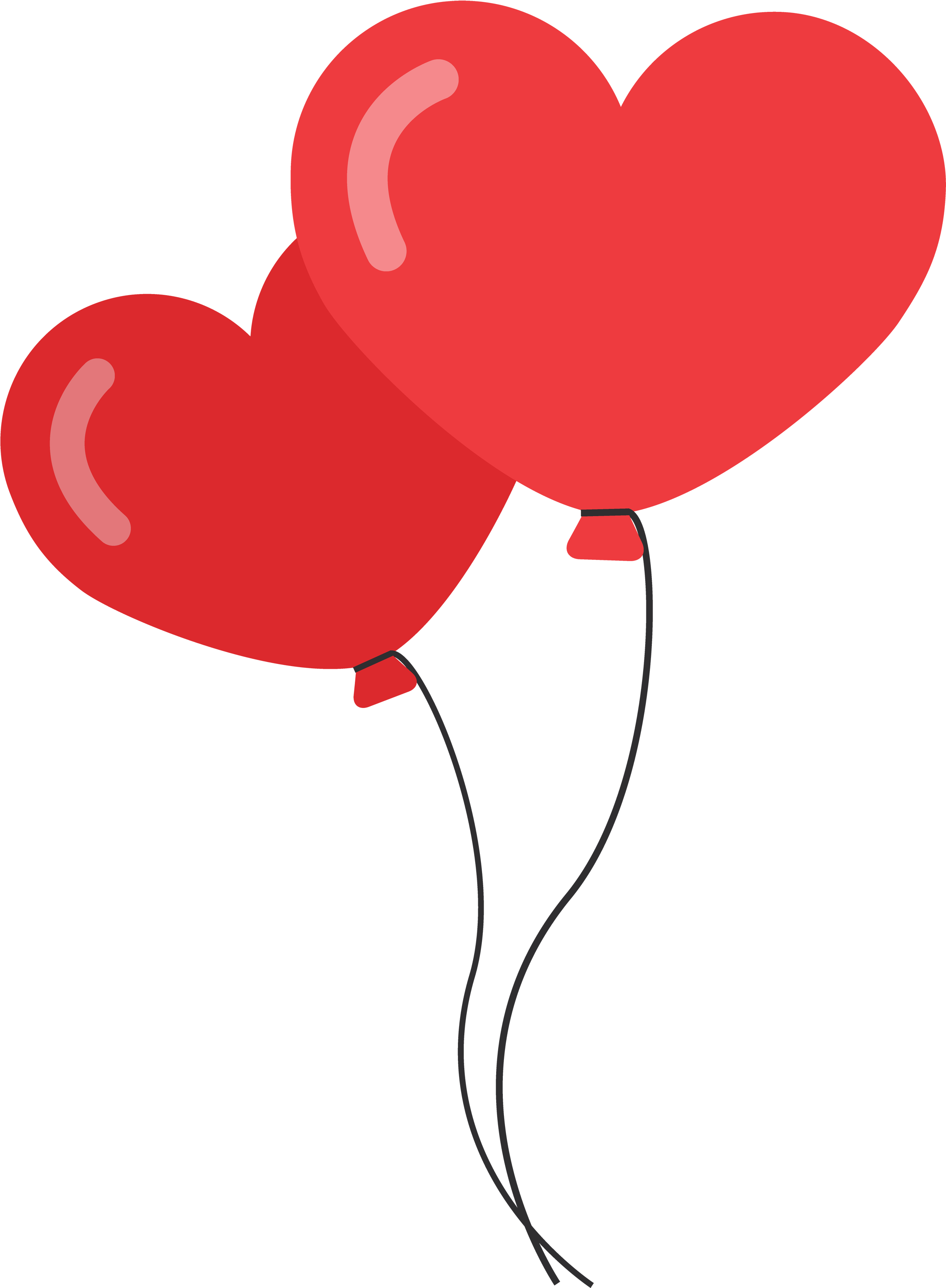 Pink Heart Balloon Vector Red PNG Image