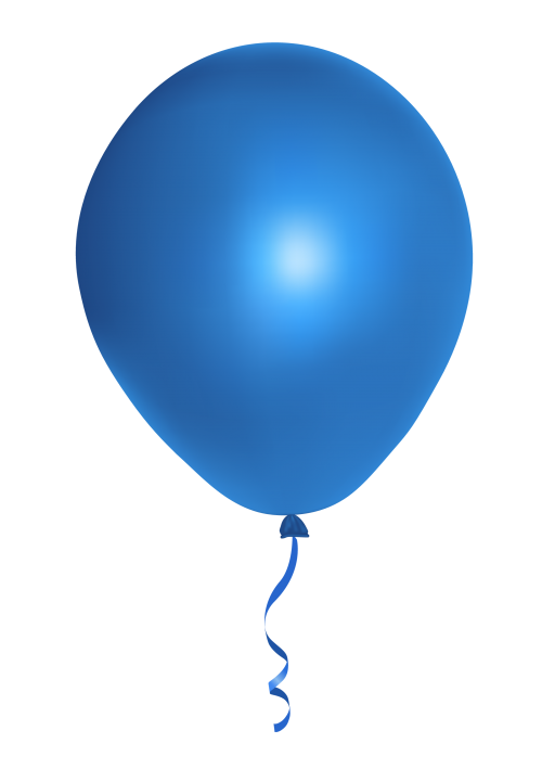 Blue Balloon Glossy Free HQ Image PNG Image