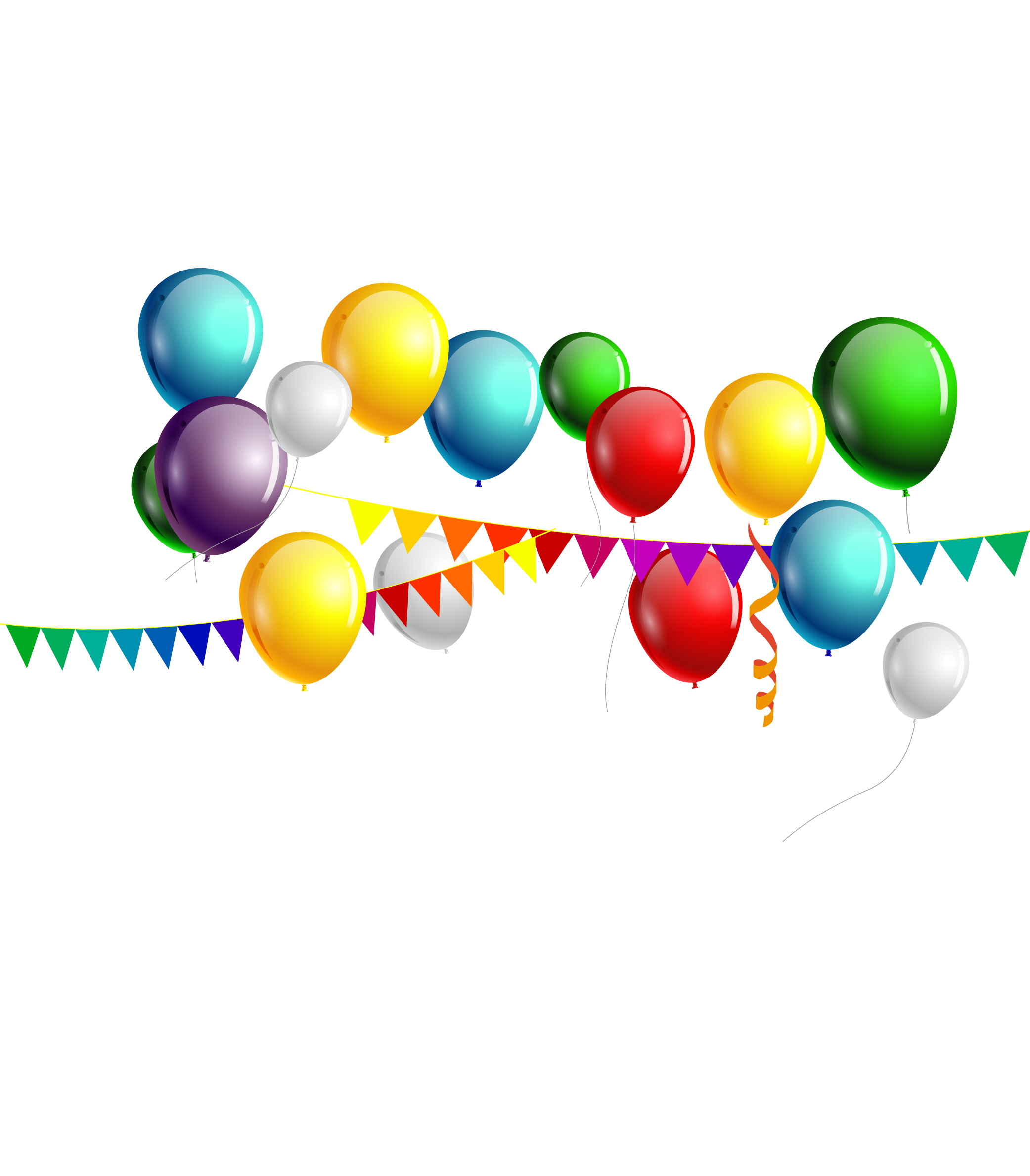 And Bunting Vector Festive Color Balloon Birthday PNG Image