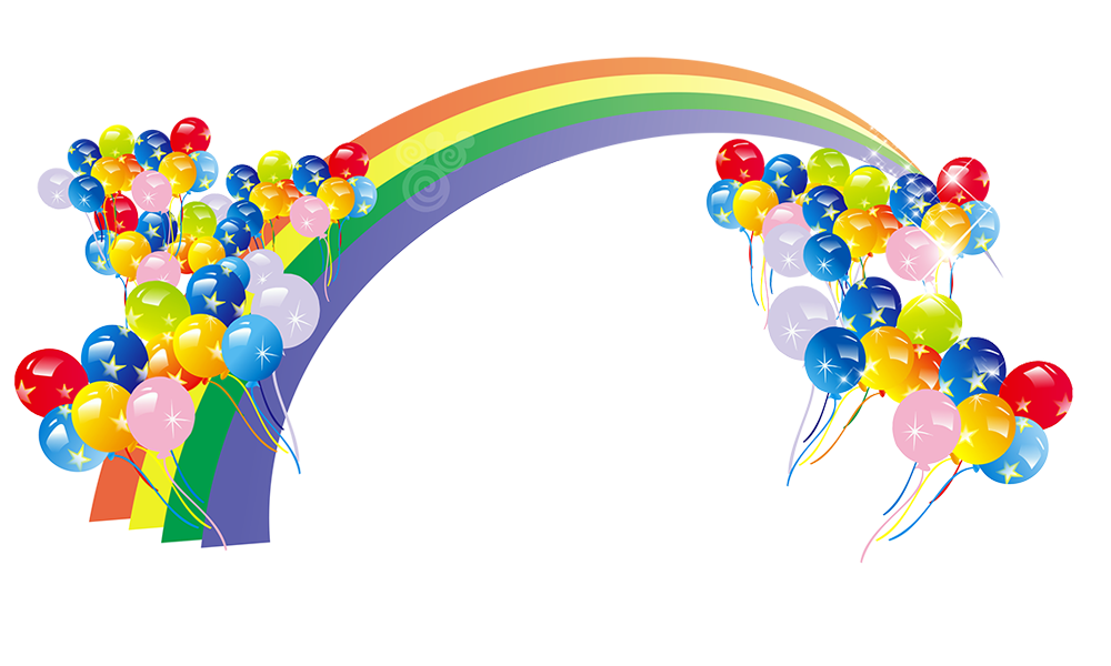 Color Rainbow Balloon Rainbow,Decoration,Background Free HD Image PNG Image