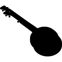 Banjo Silhouette Free Transparent Image HQ