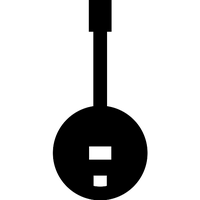 Vector Banjo Black PNG Free Photo