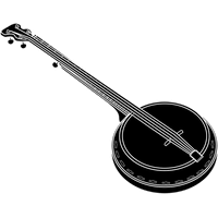 Instrument Banjo Musical Free Clipart HQ PNG Image