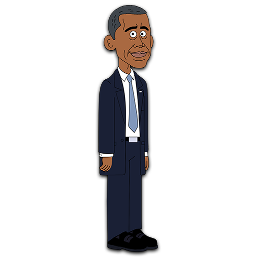 Barack Standing Obama Free Clipart HD PNG Image
