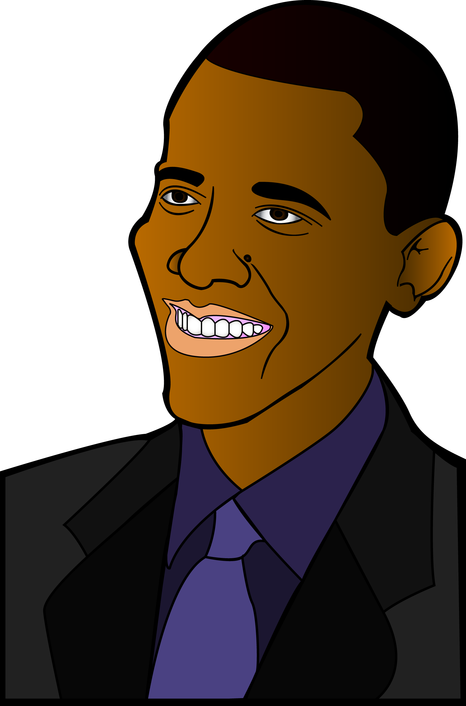 Barack Face Vector Obama Free Download Image PNG Image