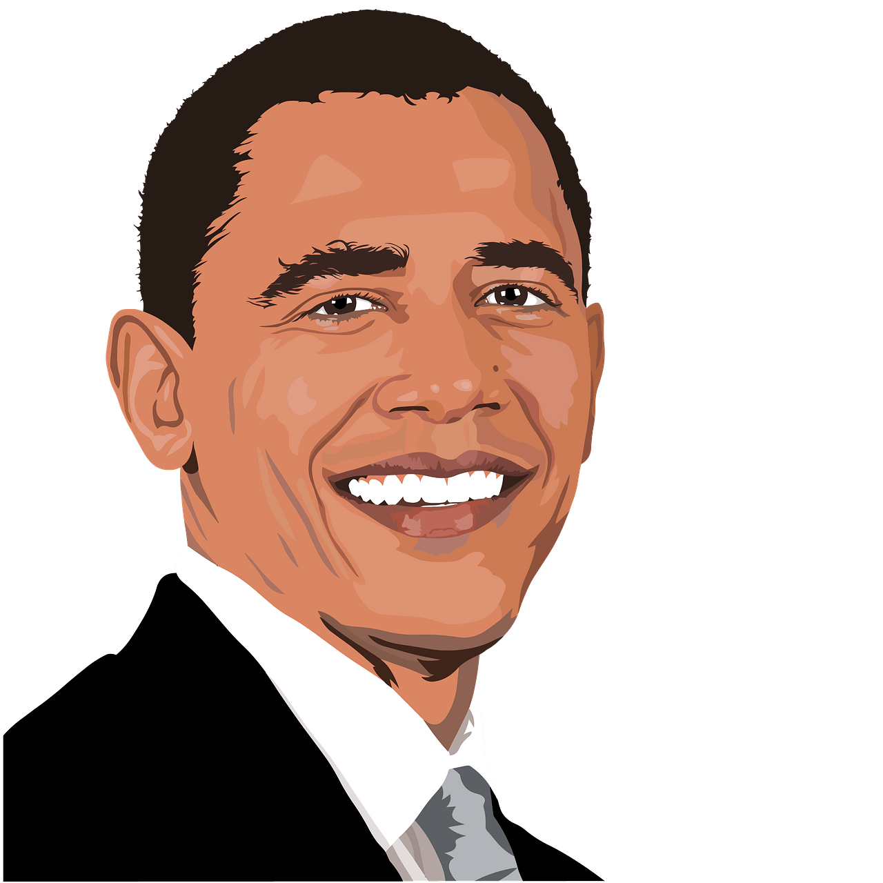Barack Face Vector Obama PNG Image High Quality PNG Image