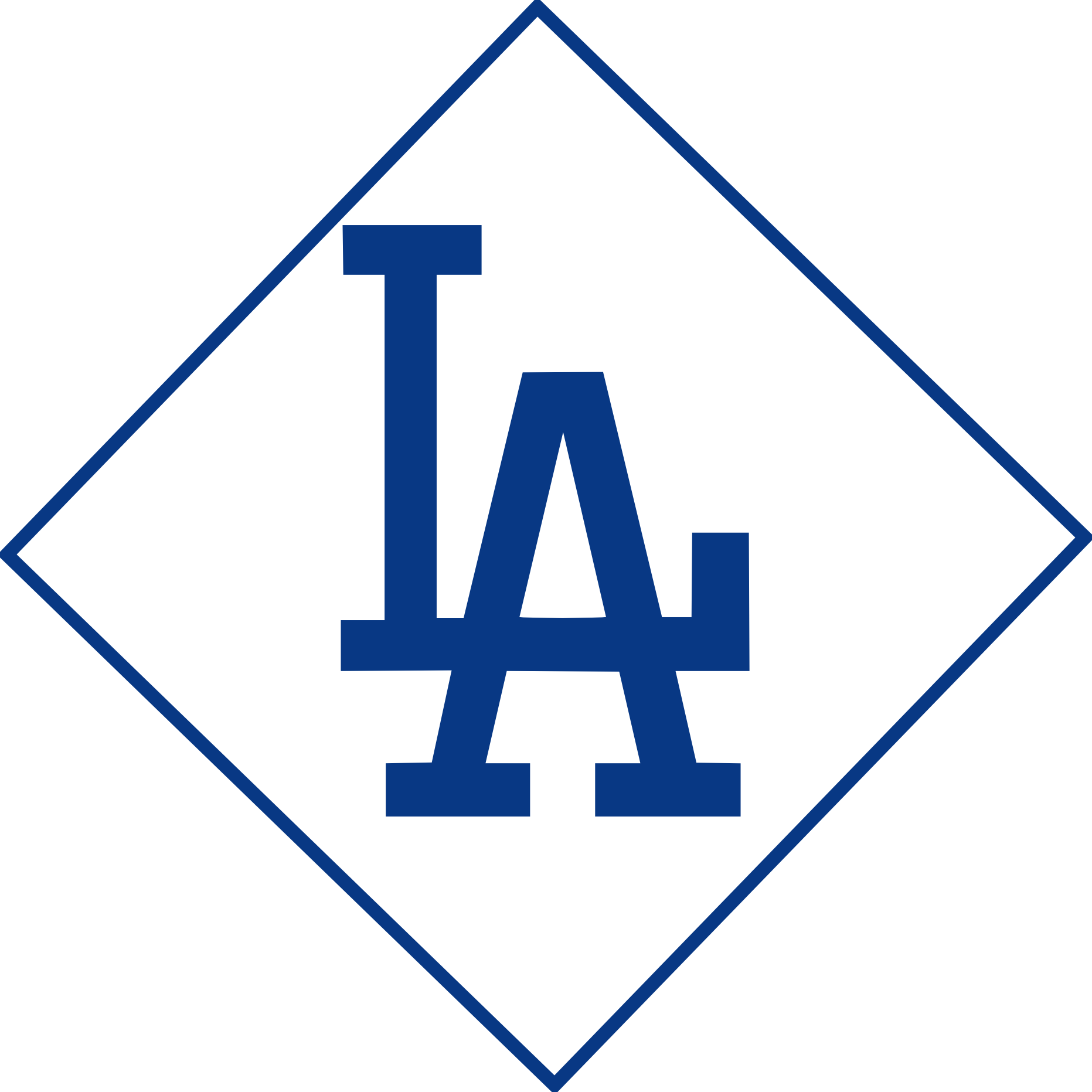 Blue Dodgers Text Ogden Angeles Los Stadium PNG Image