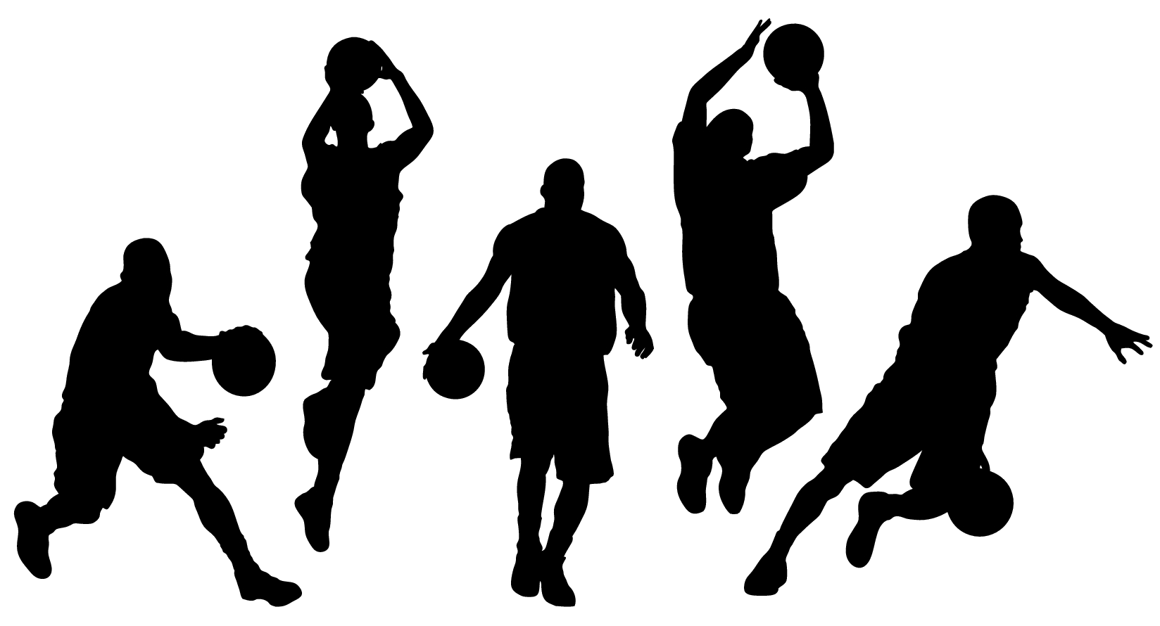 Basketball Silhouette Team Free Download PNG HQ PNG Image