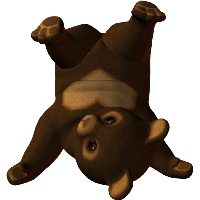 bear PNG transparent image download, size: 400x321px