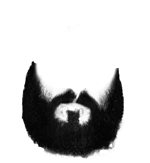 Beard Clip Art Black And White PNG Image